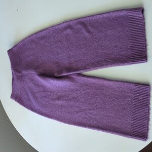 EUC Zara girls blue sweater wide leg pants 6/7